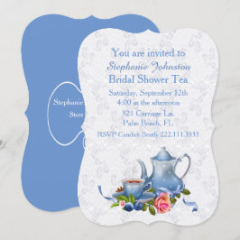 Lace look Vrijgezellenfeest Tea Party Invitation Kaart