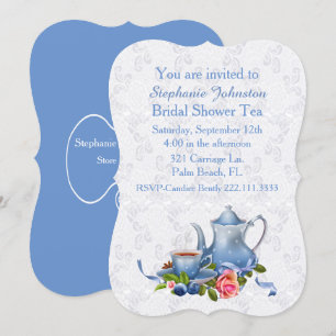 Lace look Vrijgezellenfeest Tea Party Invitation Kaart