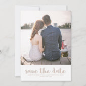 Lace look Wedding Save the Date Photo (Voorkant)