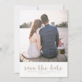 Lace look Wedding Save the Date Photo
