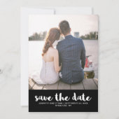 Lace look Wedding Save the Date Photo (Voorkant)