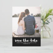 Lace look Wedding Save the Date Photo (Staand voorkant)
