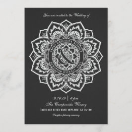 Lace Mandala Wedding Invitations Kaart