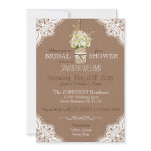 Lace Mason Jar Daisies Rustic Vrijgezellenfeest