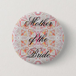 Lace, moeder van de bride ronde button 5,7 cm