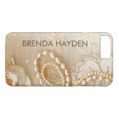 Lace Monogram Case-Mate iPhone Case (Achterkant (Horizontaal))