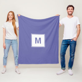 Lace Monogram Fleece Deken