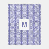  Lace Monogram Fleece Deken (Voorkant)