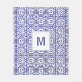  Lace Monogram Fleece Deken