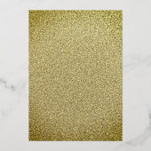 Lace Navy Gold Bride Dress Vrijgezellenfeest Folie Uitnodiging (Achterkant)