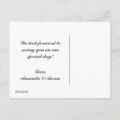 Lace Old World RSVP-Briefkaart Uitnodiging Briefkaart (Achterkant)