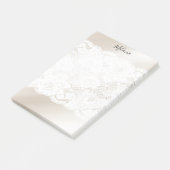 Lace op Blush Post-it® Notes (Schuin)