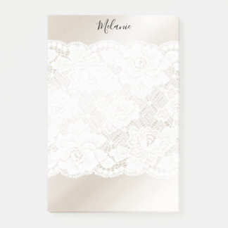 Lace op Blush Post-it® Notes