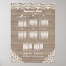  Lace Oude Schuur Trouwstoel Grafiek Poster