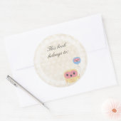Lace Owl Dit boek behoort tot de naam Sticker (Envelop)