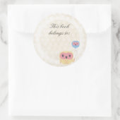 Lace Owl Dit boek behoort tot de naam Sticker (Tas)