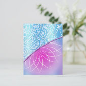 Lace & Parel Verjaardagsuitnodiging Briefkaart (Staand voorkant)