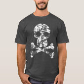 Lace Pattern Skull and Crossbones T-Shirt (Voorkant)