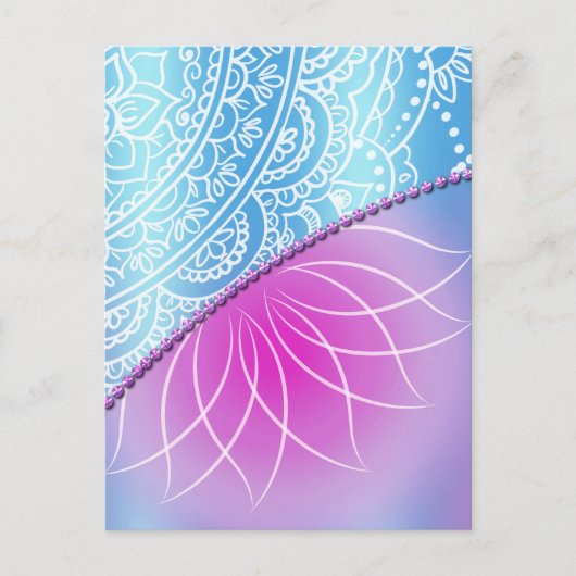 Lace & Pearl Verjaardagsuitnodiging Briefkaart (Voorkant)