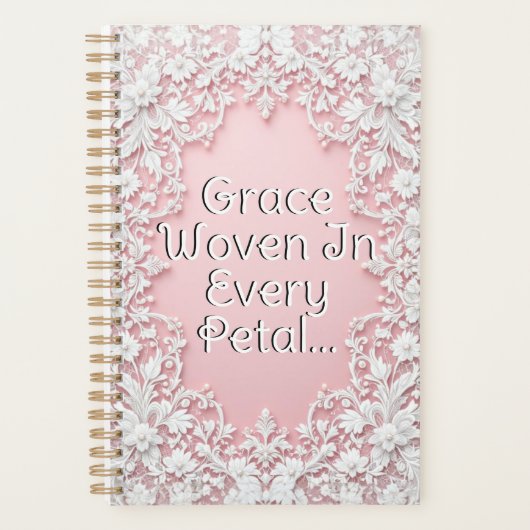 Lace Petals in Bloom Planner (Voorkant)