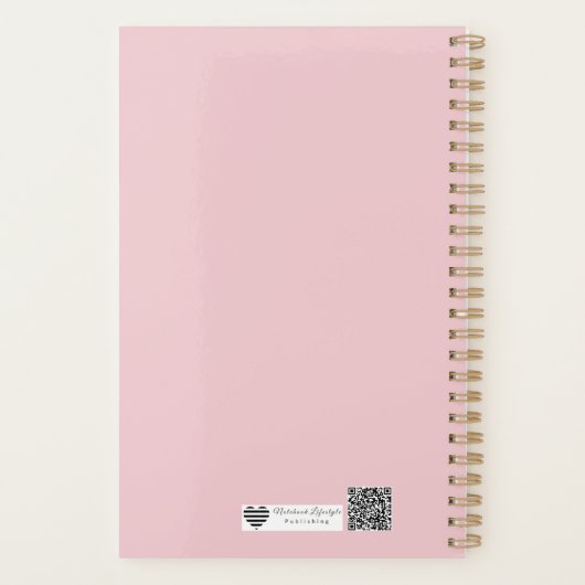 Lace Petals in Bloom Planner (Achterkant)