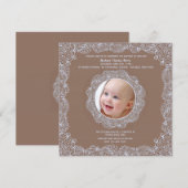 Lace Photo Lijst Uitnodiging (Voorkant / Achterkant)