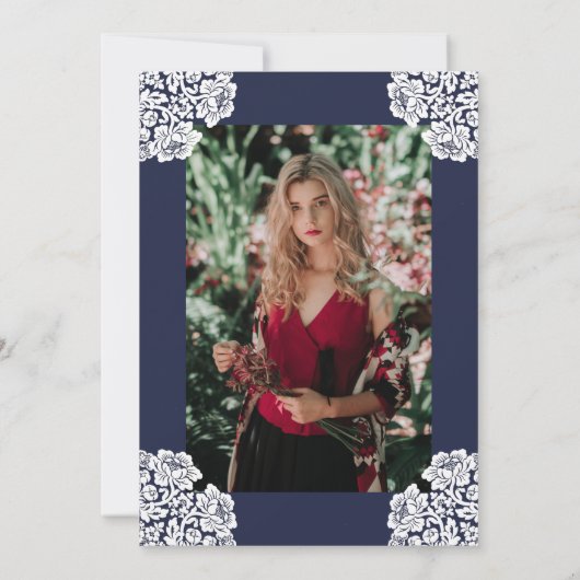 Lace Photo Nursing School | Medisch Afstuderen Kaart (Achterkant)