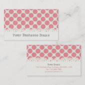 Lace & Pink Dot Visitekaartje (Voorkant / Achterkant)