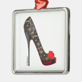 Lace Platform Peep Toe Ornament (Links)