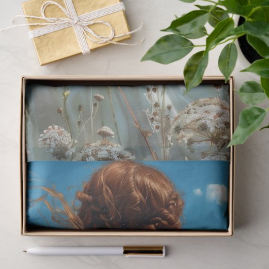 Lace Prairie Meisje Romantische Landelijke Decoupa Tissuepapier (Geschenk)