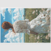 Lace Prairie Meisje Romantische Landelijke Decoupa Tissuepapier (Voorkant)