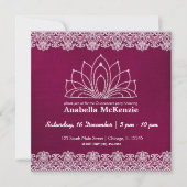 Lace Quinceanera (Maroon) Kaart (Voorkant)