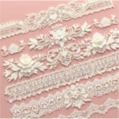 Lace rand stickers om een vleugje elegantie toe te (Voorkant)