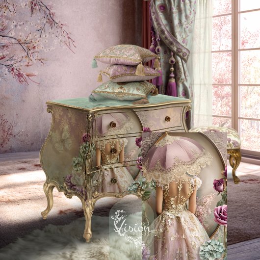 Lace Reverie Franse Romance Portretkunst Tissuepapier