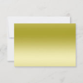 Lace Ribbon & Bow Gold Glitter Sequin 18th Save The Date (Achterkant)