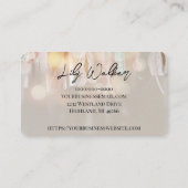 Lace Ribbon | Moderne Glam-Visitekaartjes Visitekaartje (Achterkant)