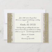 Lace Romantic Sla de datum op Save The Date (Achterkant)