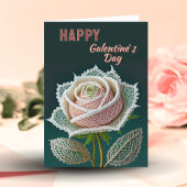 Lace Roos Galentine’s Day Valentijn’s Day Feestdagen Kaart