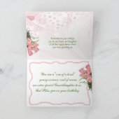 Lace & Rose Bqt-customize any occasion Kaart (Binnen)