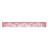 Lace roze en witte oude mode  satijnen lint (Voorkant)