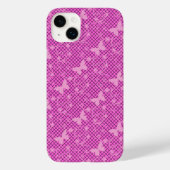 Lace roze vlinders Samsung Galaxy Hoesje (Achterkant)