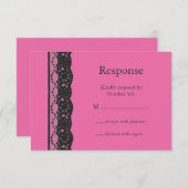 Lace RSVP (fuchsia) (Voorkant / Achterkant)