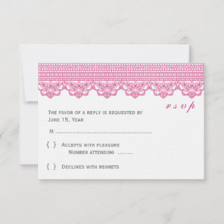 Lace RSVP-kaarten RSVP Kaartje