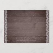 lace rustige trouwaccommodatie informatiekaartje (Achterkant)