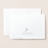 Lace Script Foto bruiloft Dank u Folie Kaarten (Met envelop)