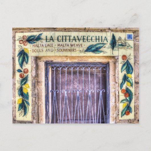 Lace Shop Mdina Malta Briefkaart (Voorkant)