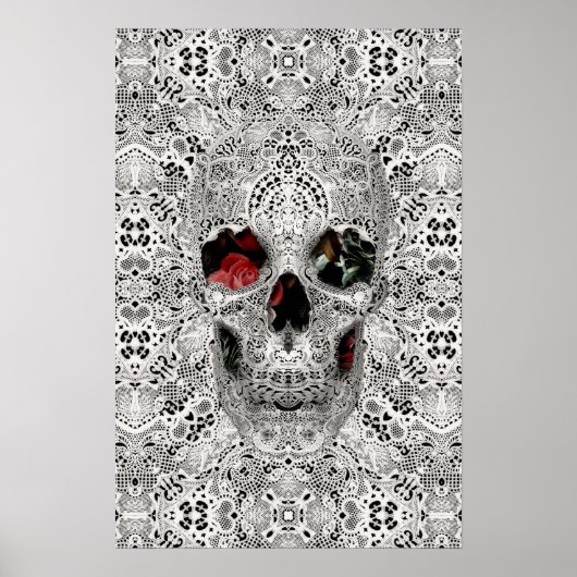 Lace Skull 2 Poster (Voorkant)