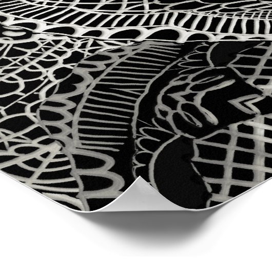 Lace Skull Poster (Hoek)