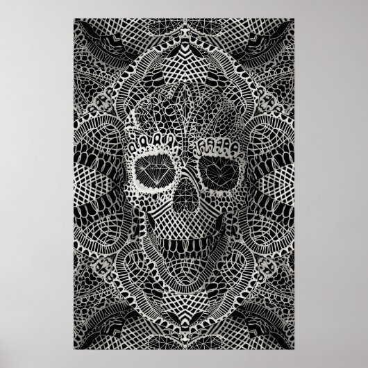 Lace Skull Poster (Voorkant)