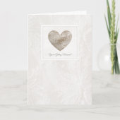 Lace stijl hart trouwkaart kaart (Voorkant)